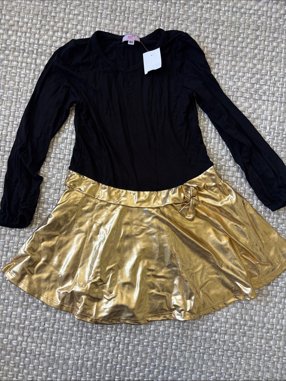 Black and Gold Sofi dress